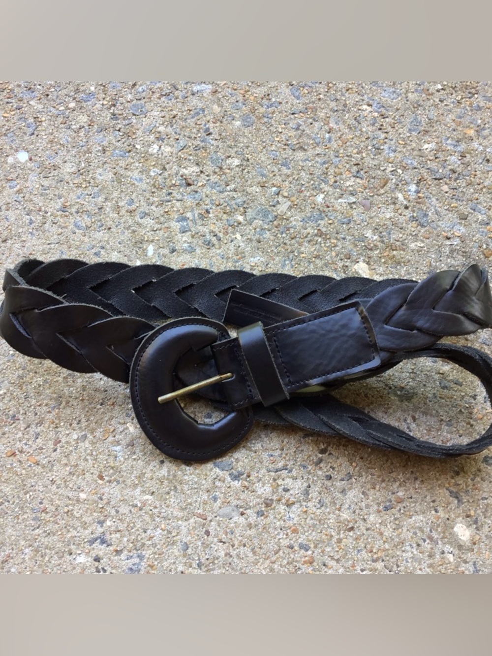 Summum Cow Leather Black Braided Belt